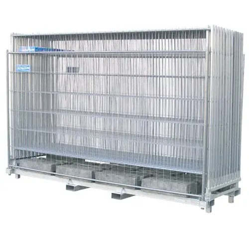 Bauzaun-Komplettset 69 m – 20 Elemente + Zubehör