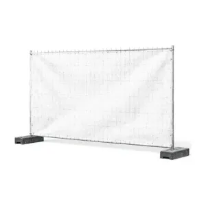 Bauzaun-Meshbanner 1,76 × 3,41 m (luftdurchlässig)