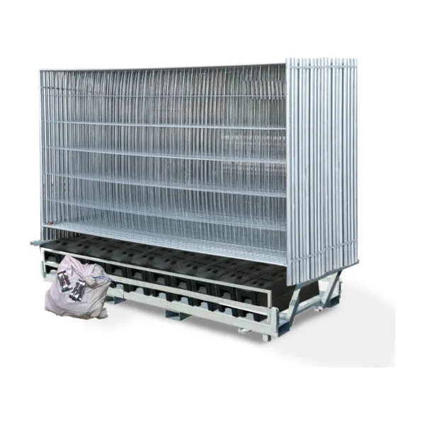 Produkt Bauzaun-Komplettset 103 m auf Kombipalette – 30 Elemente + PVC-Füße + Schellen Foto